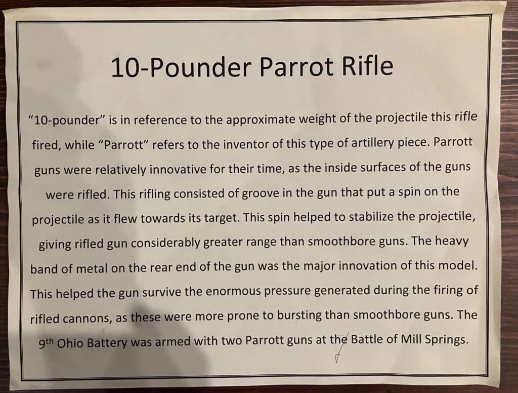 10 Pound Parrott Rifle from the Civil War