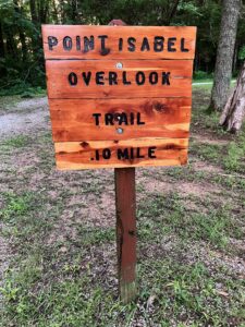 Point Isabel Overlook Sign 0.1 Miles