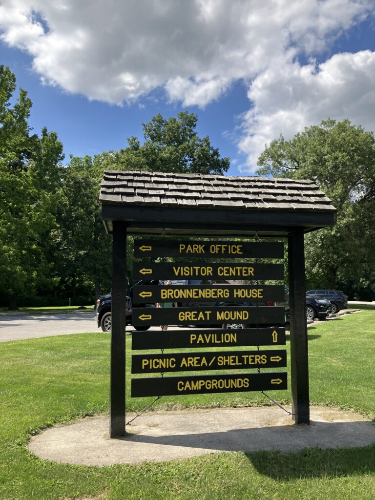2024 July Mounds SP OH sign